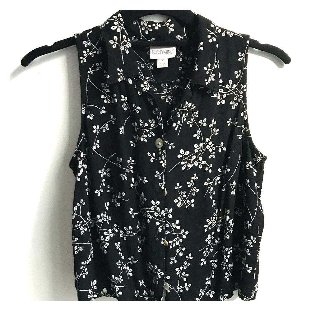 KK button-up crop top